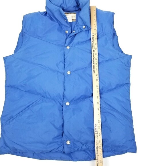 Vintage REI Co Op Goose Down Insulated Quilted Puffer Vest Jacket Blue Men Large - Picture 5 of 8